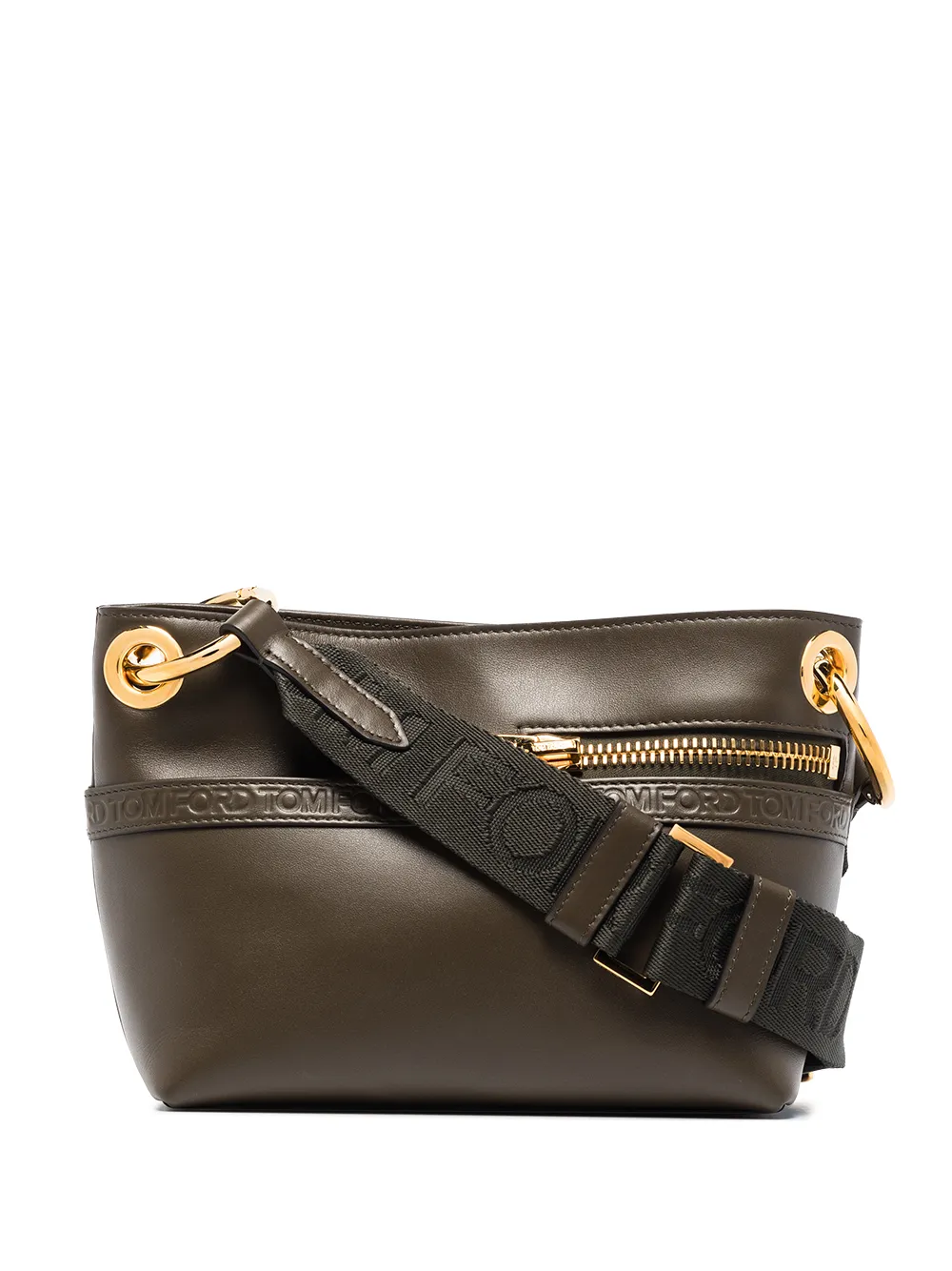 фото Tom ford сумка на плечо с тисненым логотипом