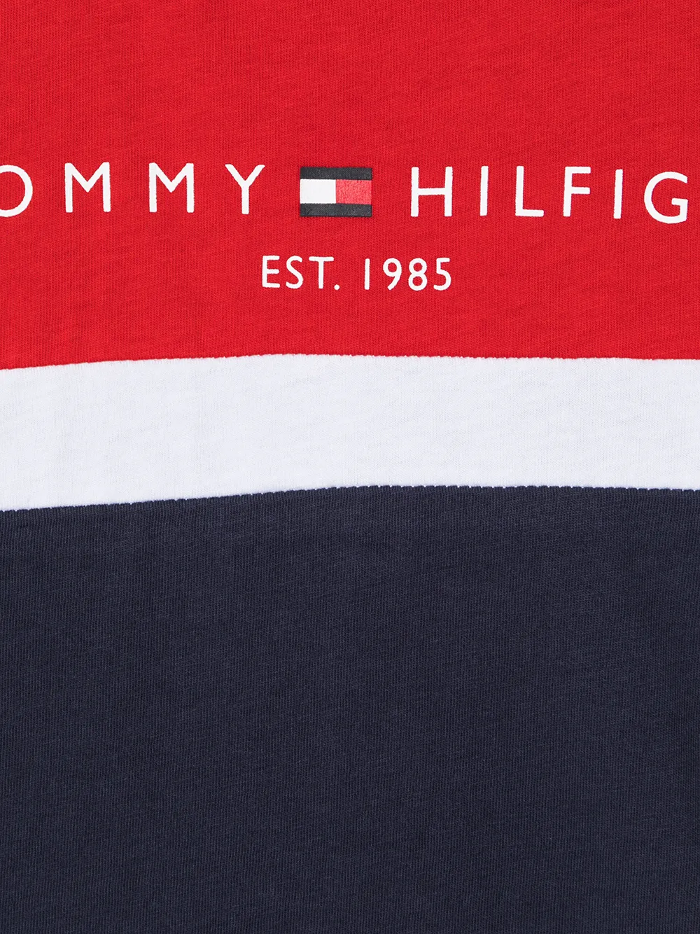 фото Tommy hilfiger junior футболка в стиле колор-блок с логотипом