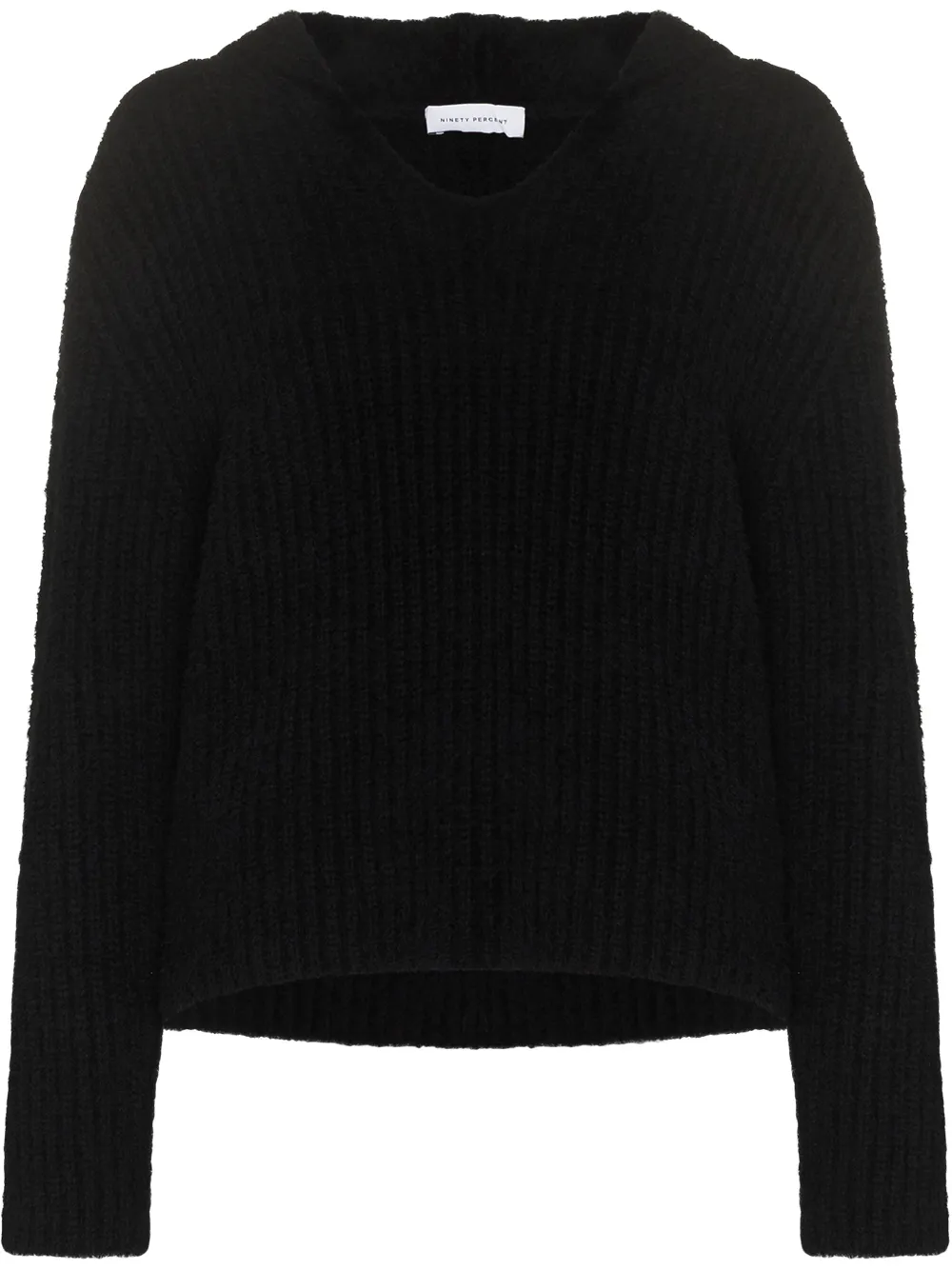 Ninety Percent Fisherman ribbed-knit hoodie