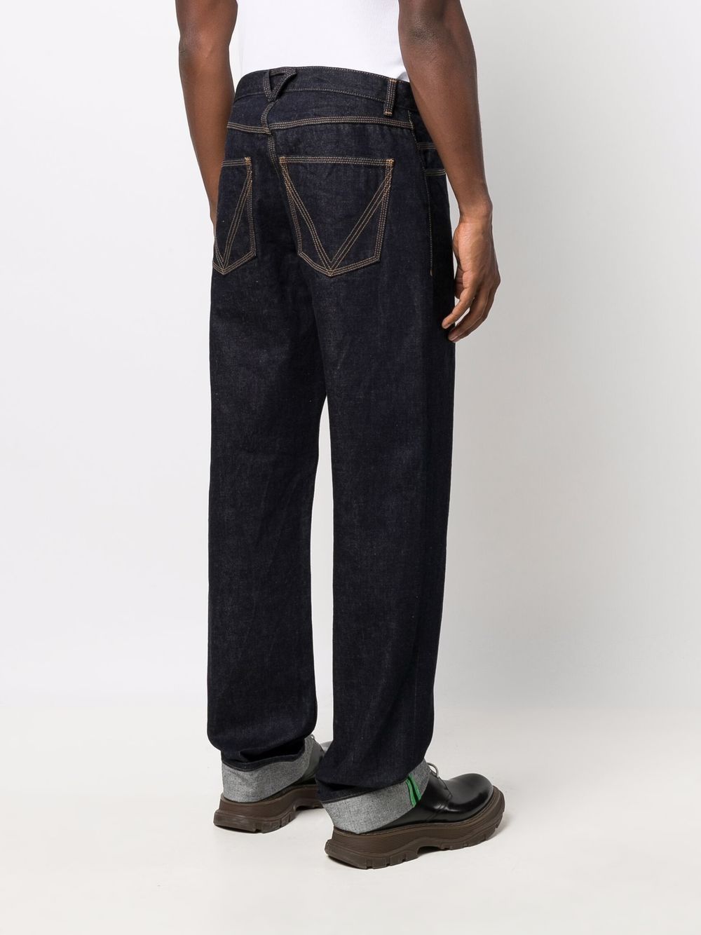 фото Bottega veneta прямые джинсы средней посадки