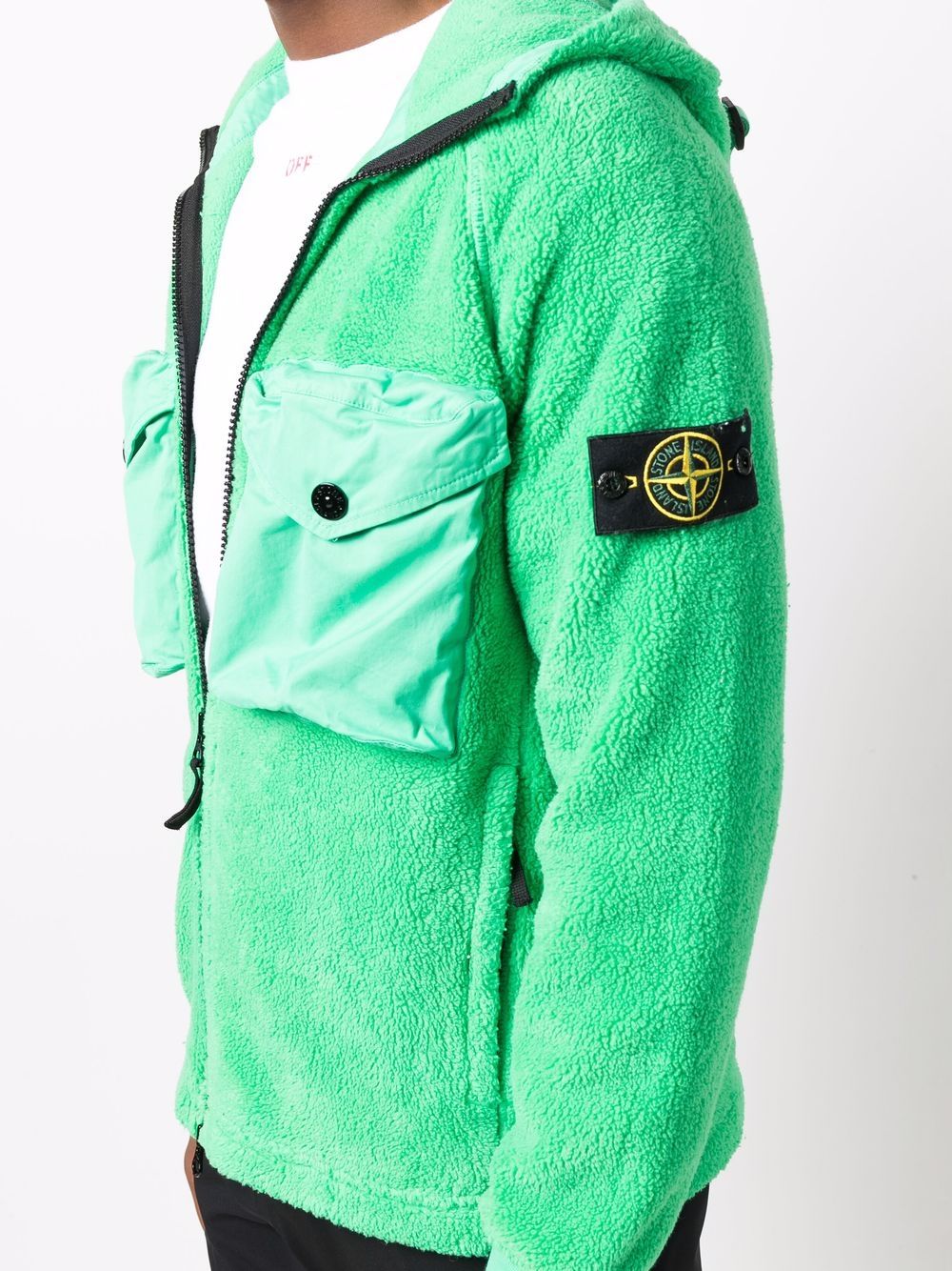 фото Stone island бомбер из шерпы