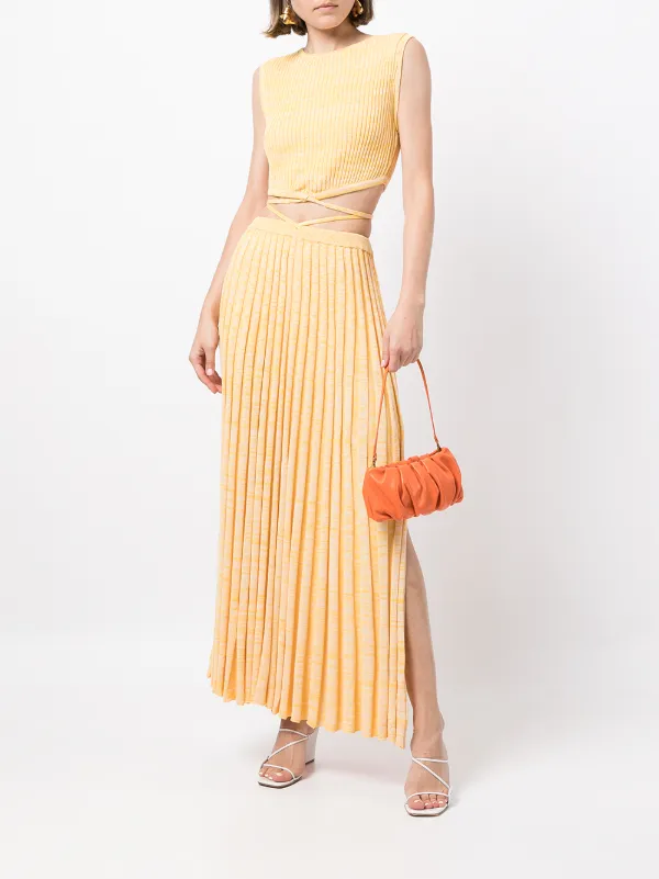Christopher Esber Pleated Knitted Maxi 