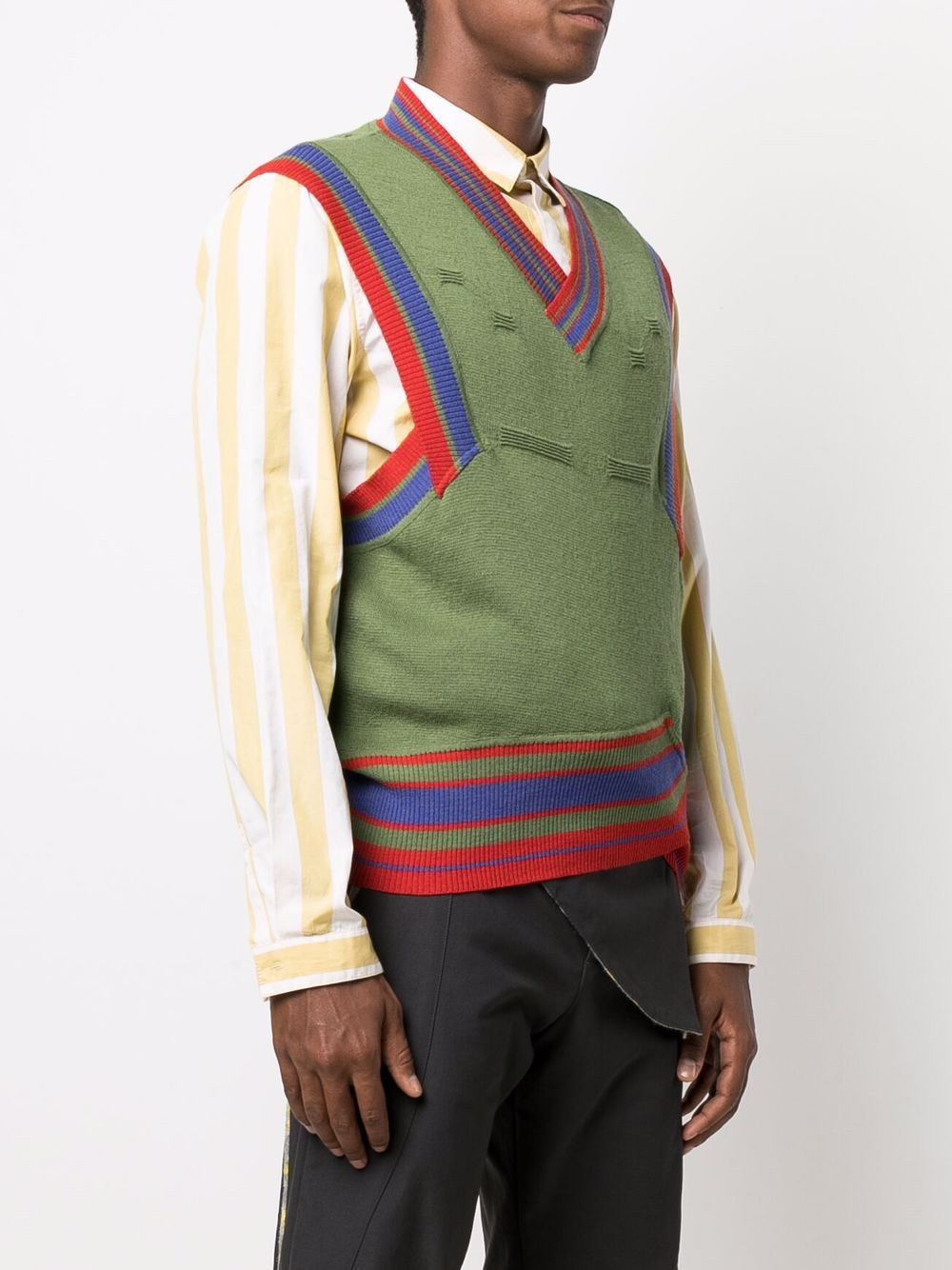 Kiko Kostadinov dorset-knit Asymmetrical Vest - Farfetch