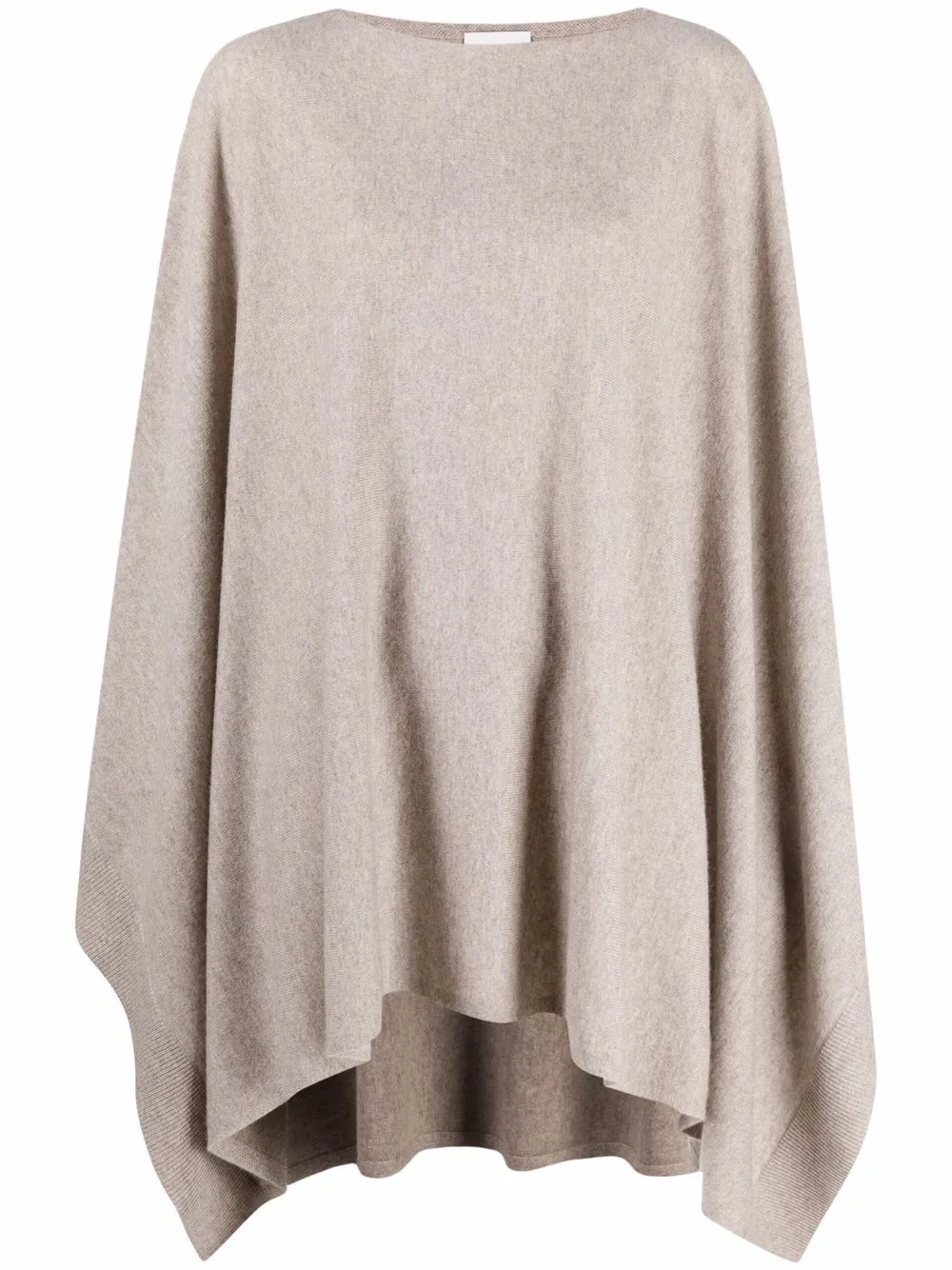 Allude Poncho Cashmere-wool Jumper In Multi