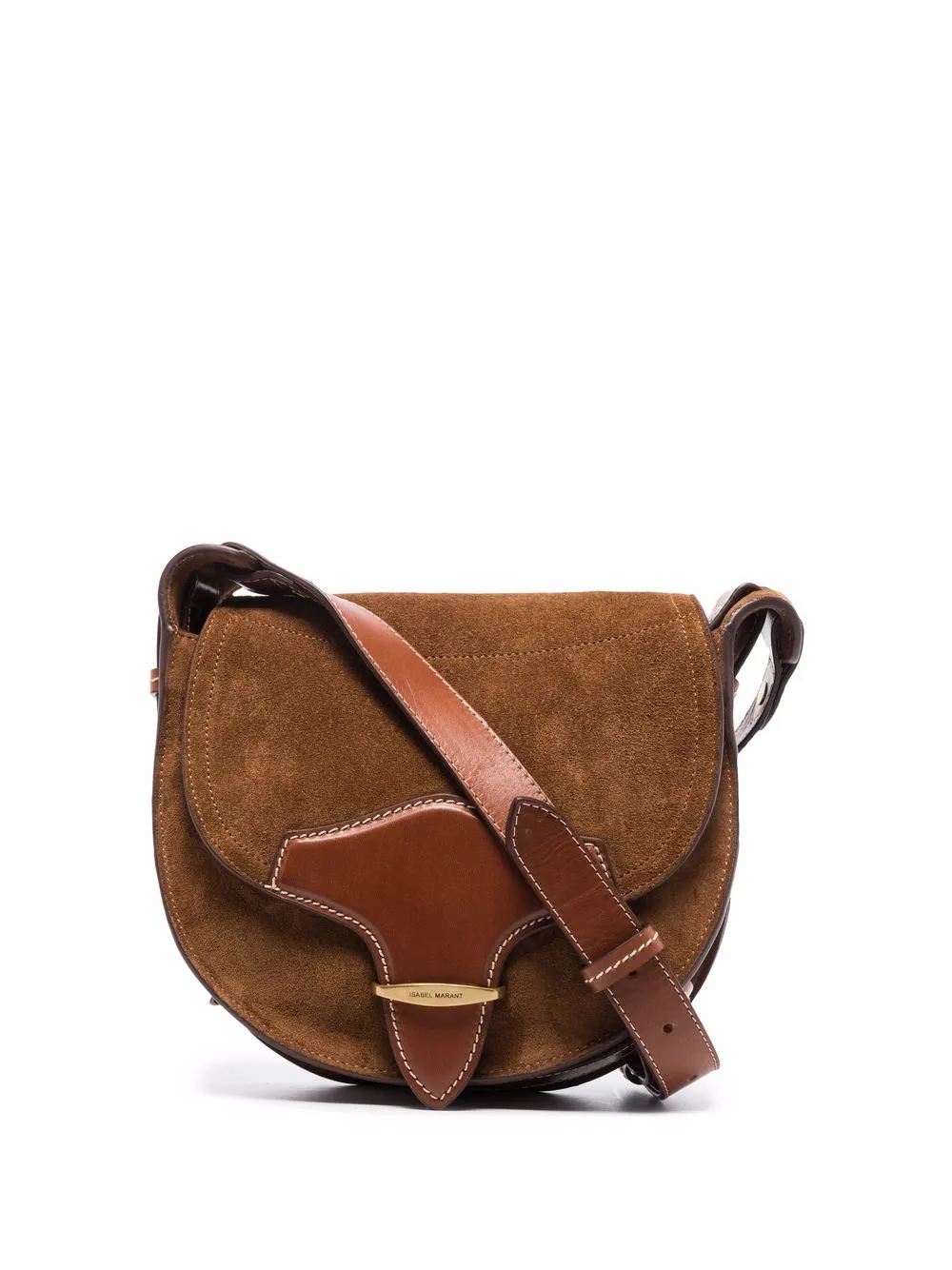 Isabel Marant Botsy Suede Satchel Bag In Brown ModeSens