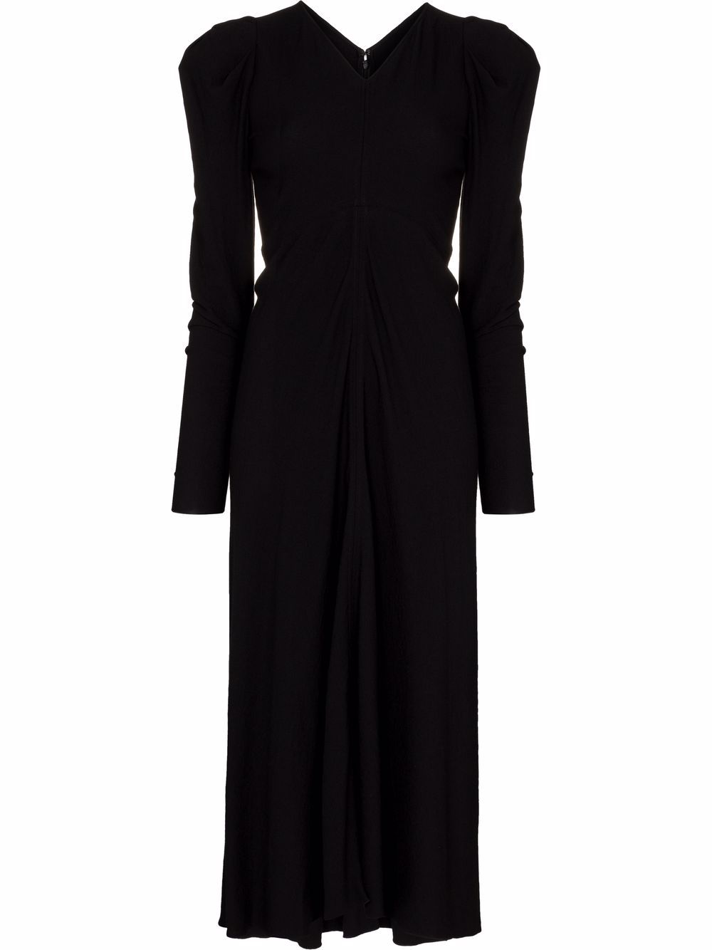 Isabel Marant Albizia puff-sleeve midi dress - Black