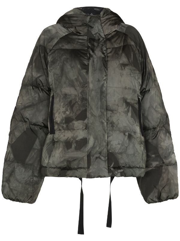 tie dye puffer jacket