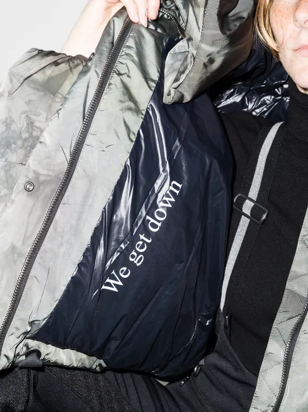 holden side zip puffer jacket