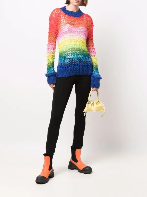 rainbow print jumper