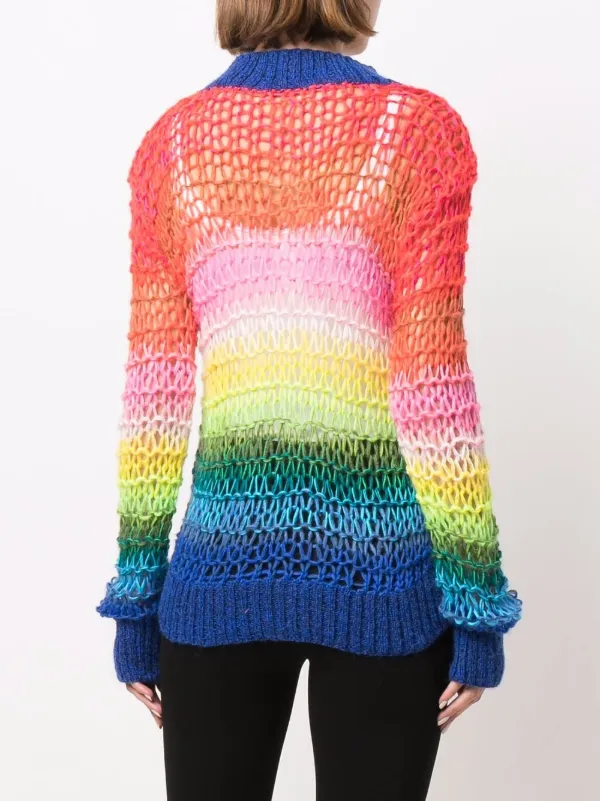 rainbow print jumper