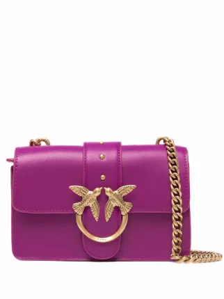 Viola Farfetch Donna Accessori Borse Borse a tracolla Borsa a tracolla con placca logo 