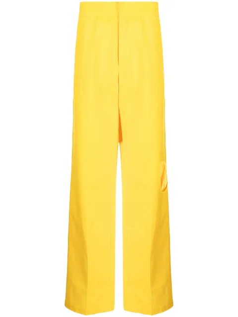Raf Simons بنطال هاي ويست بقصة واسعة