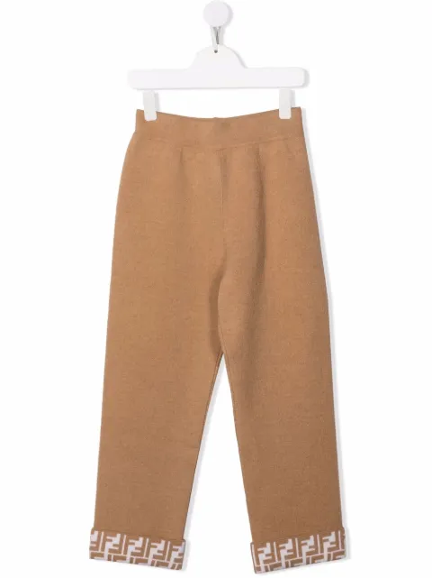 Fendi Kids felted wool-cashmere trousers