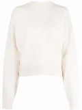 Jil Sander knitted contrast-collar jumper - Neutrals