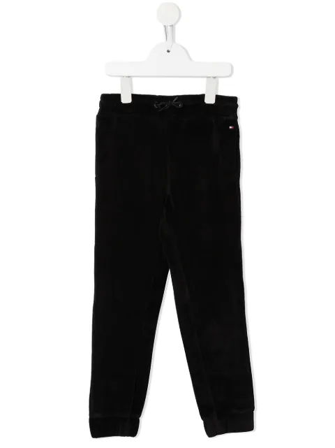 Tommy Hilfiger Junior pants con franjas del logo