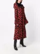 Saint Laurent heart-print maxi dress