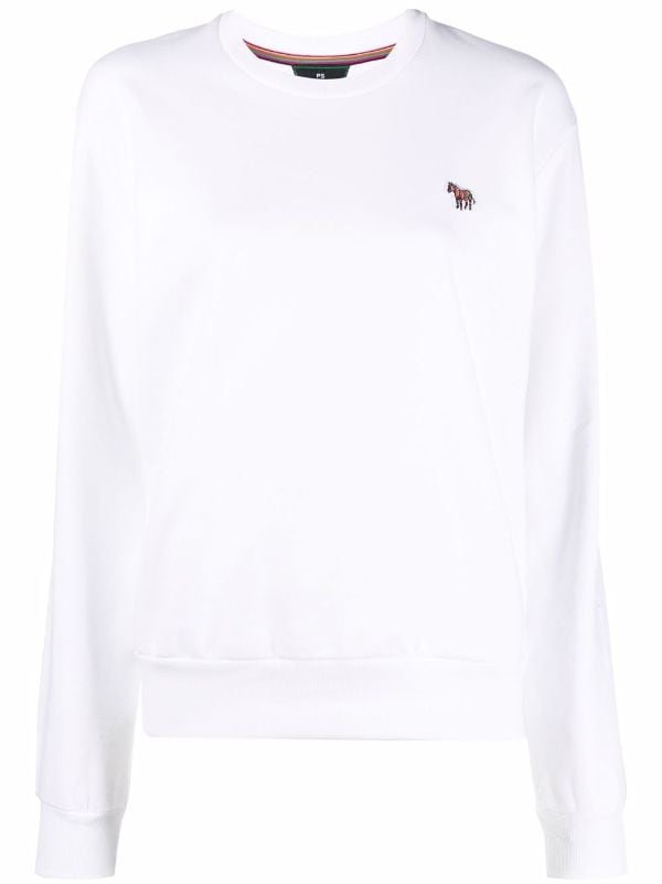 Paul Smith - White Cotton Sweatshirt