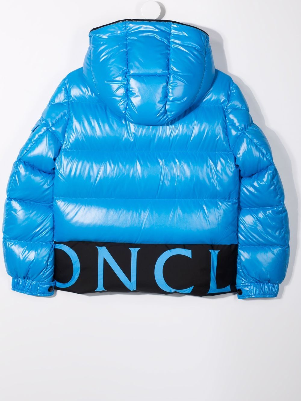 фото Moncler enfant пуховик с логотипом