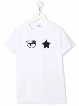 CHIARA FERRAGNI - EYEプリント ロゴ Tシャツ 17393964_36778766_322.jpg