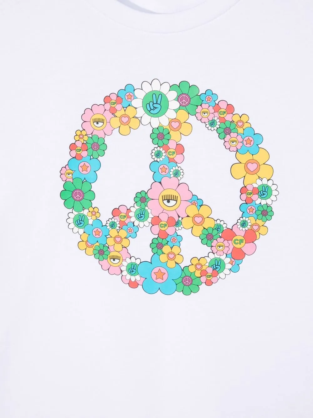 фото Chiara ferragni kids футболка с принтом
