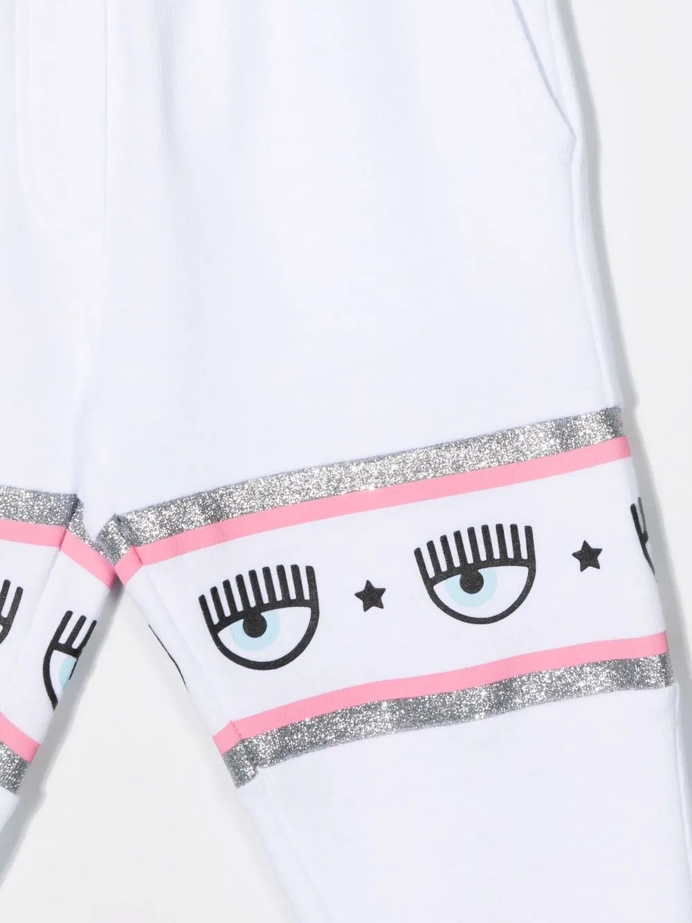 фото Chiara ferragni kids спортивные брюки с логотипом