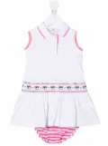 Chiara Ferragni Kids Logomania polo shirt dress - White