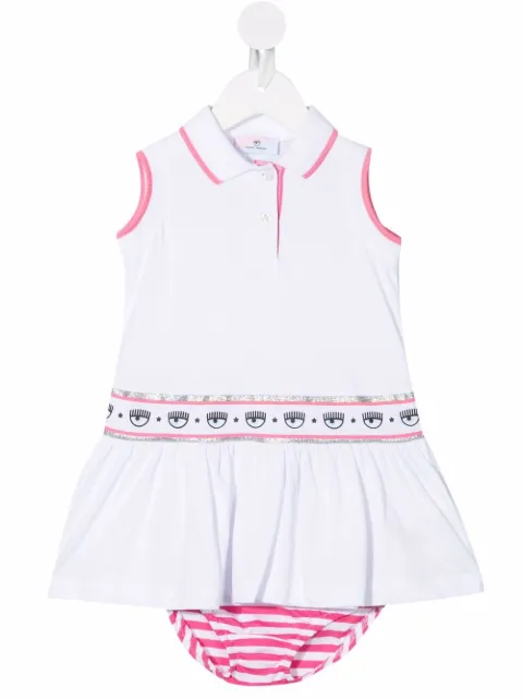Chiara Ferragni Kids Logomania polo shirt dress