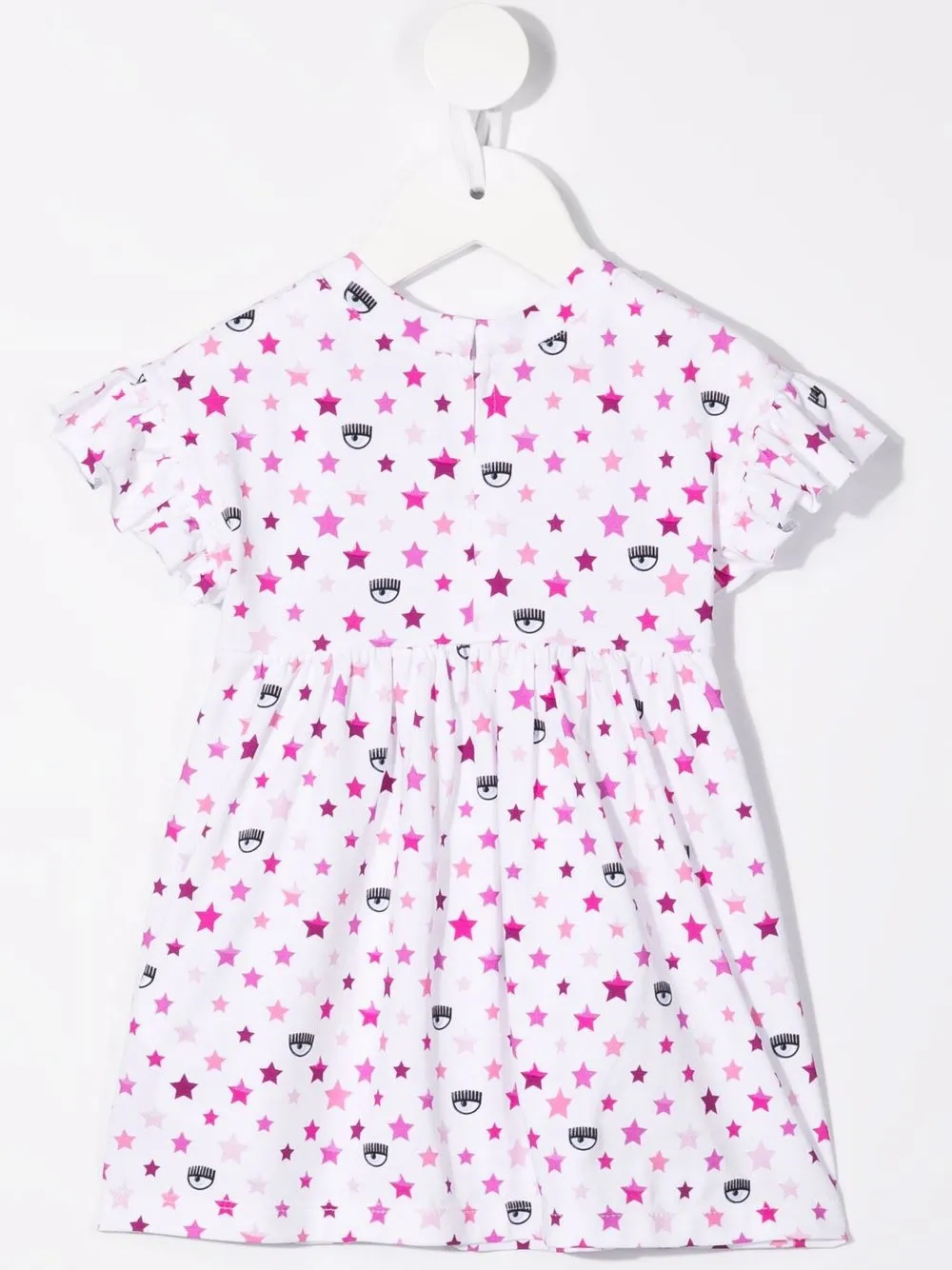 Chiara Ferragni Kids Mini-jurk met logoprint - Wit