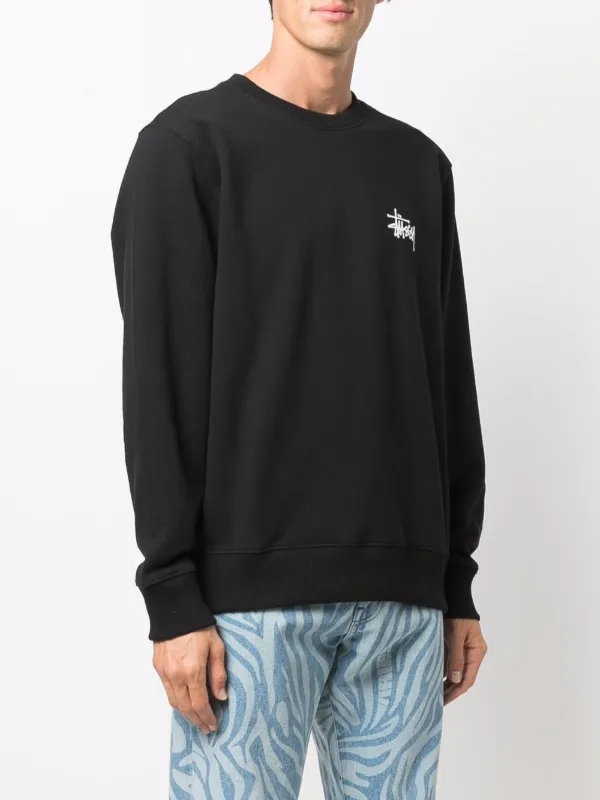 stussy black sweatshirt
