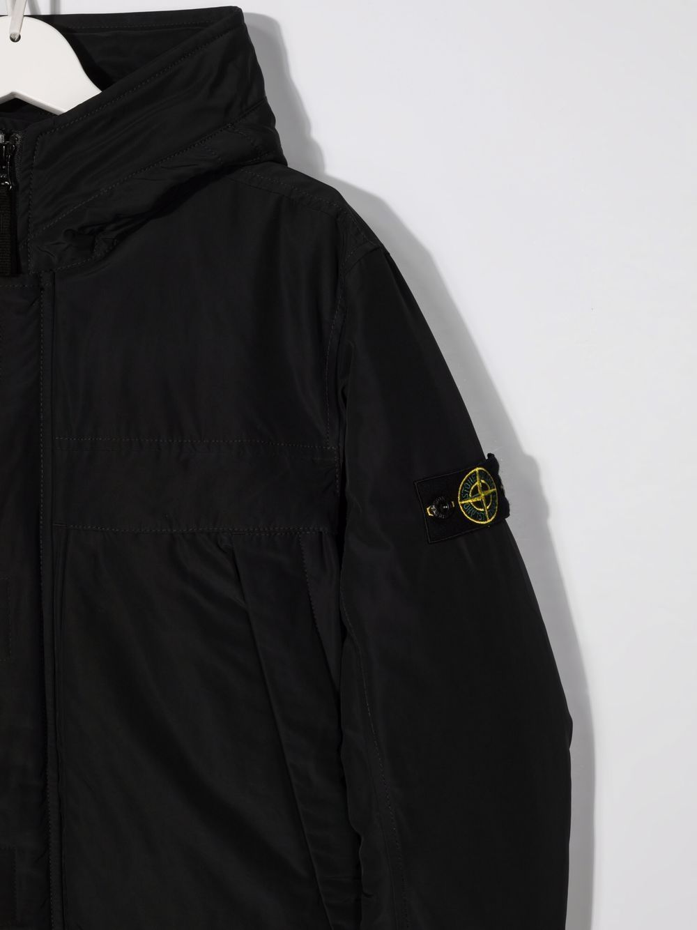 фото Stone island junior куртка на молнии с капюшоном