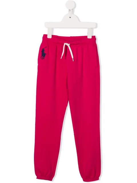 POLO RALPH LAUREN KIDS pantalones de chándal con logo bordado