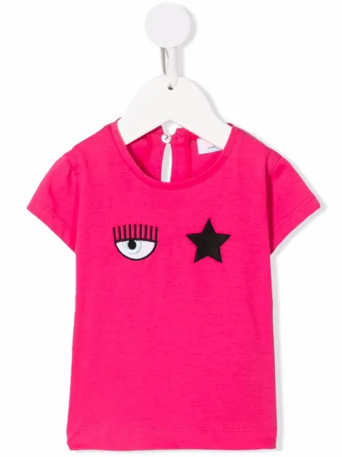 Chiara Ferragni Kids Camiseta com estampa Blinking-Eye