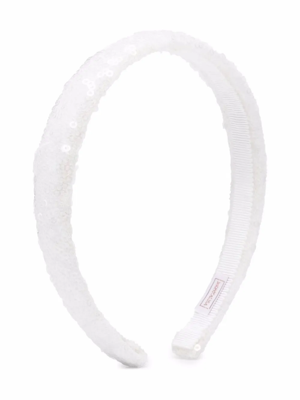 

Monnalisa diadema con detalles de lentejuelas - Blanco
