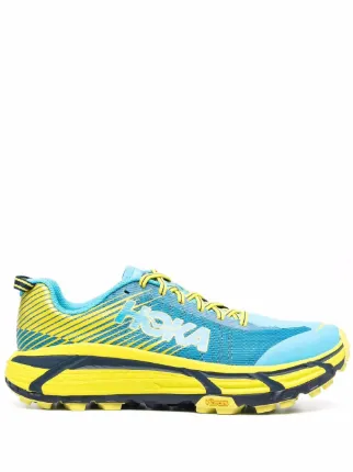 Hoka One One blue EVO Mafate 2 trainers 