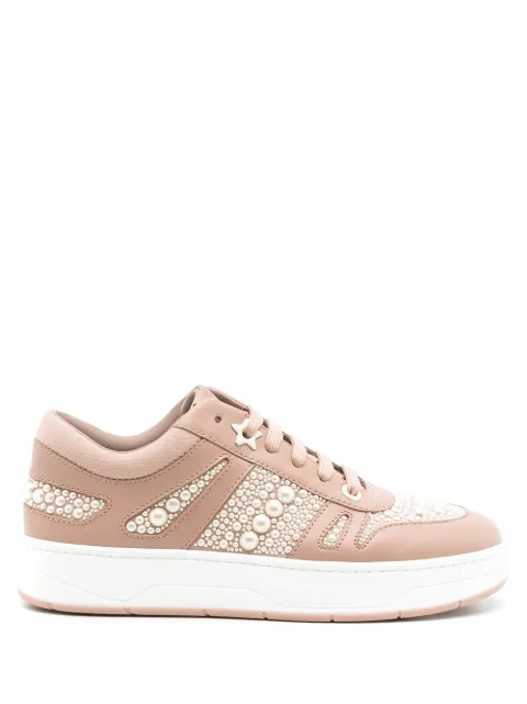 Jimmy Choo Tênis Hawaii com aplicação de pérola