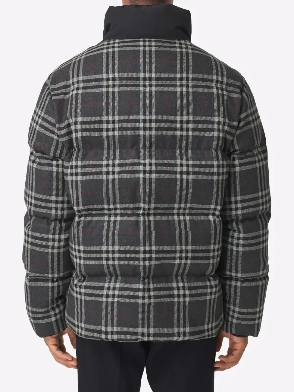 check wool jacket mens