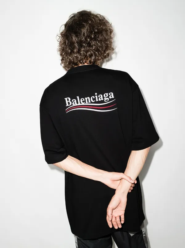 Balenciaga Political Campaign logo-print T-shirt - Farfetch