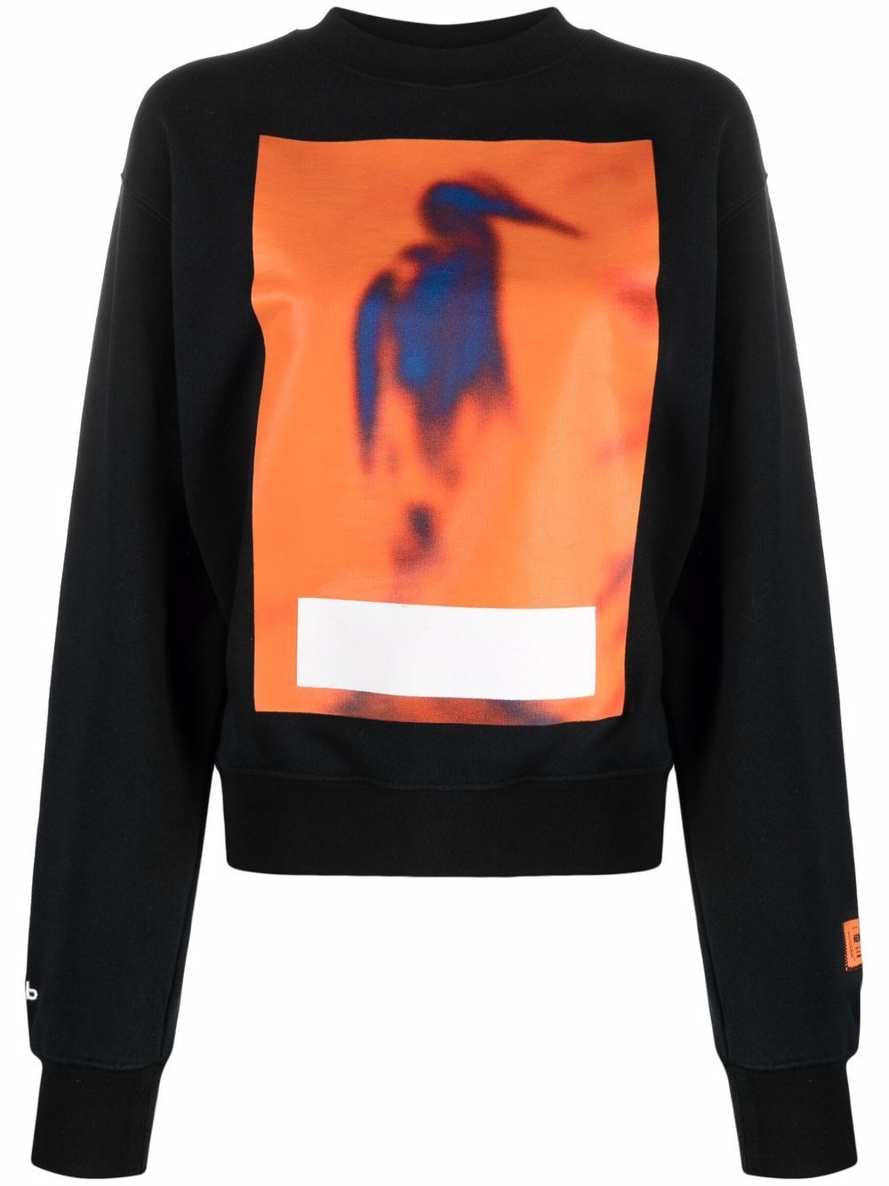 фото Heron preston heron-print cotton sweatshirt