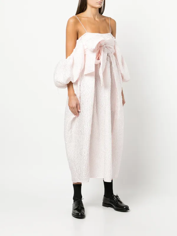 Cecilie Bahnsen Joel Off-Shoulder Dress - Pink