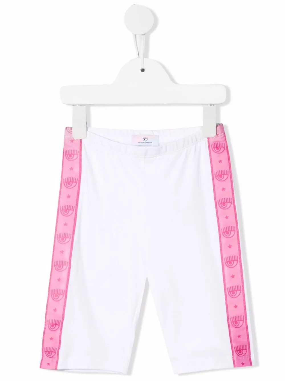 

Chiara Ferragni Kids logo tape stretch leggings - White