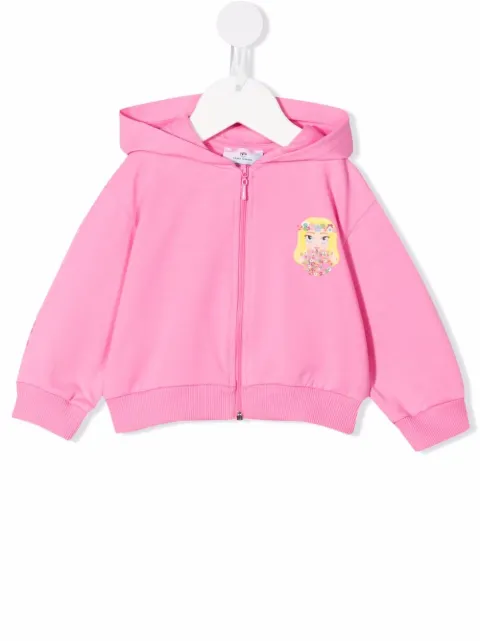 Chiara Ferragni Kids cartoon print hoodie
