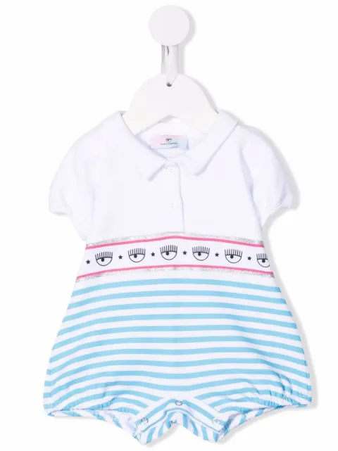 Chiara Ferragni Kids رومبر بطبعة مخططة