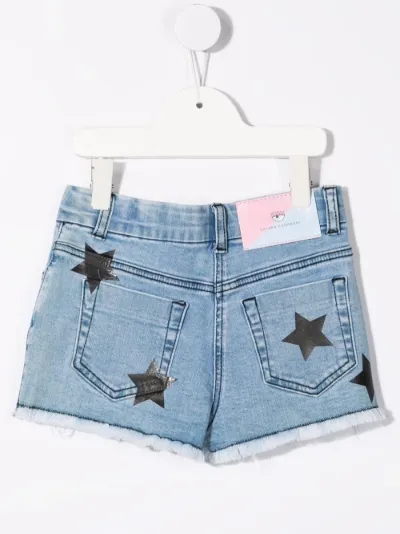 star-print denim shorts | Chiara 
