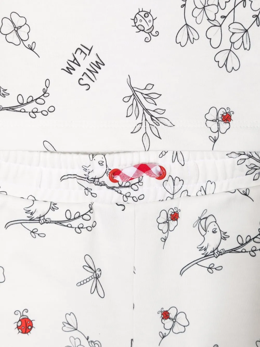 фото Monnalisa комплект из футболки и шортов с принтом