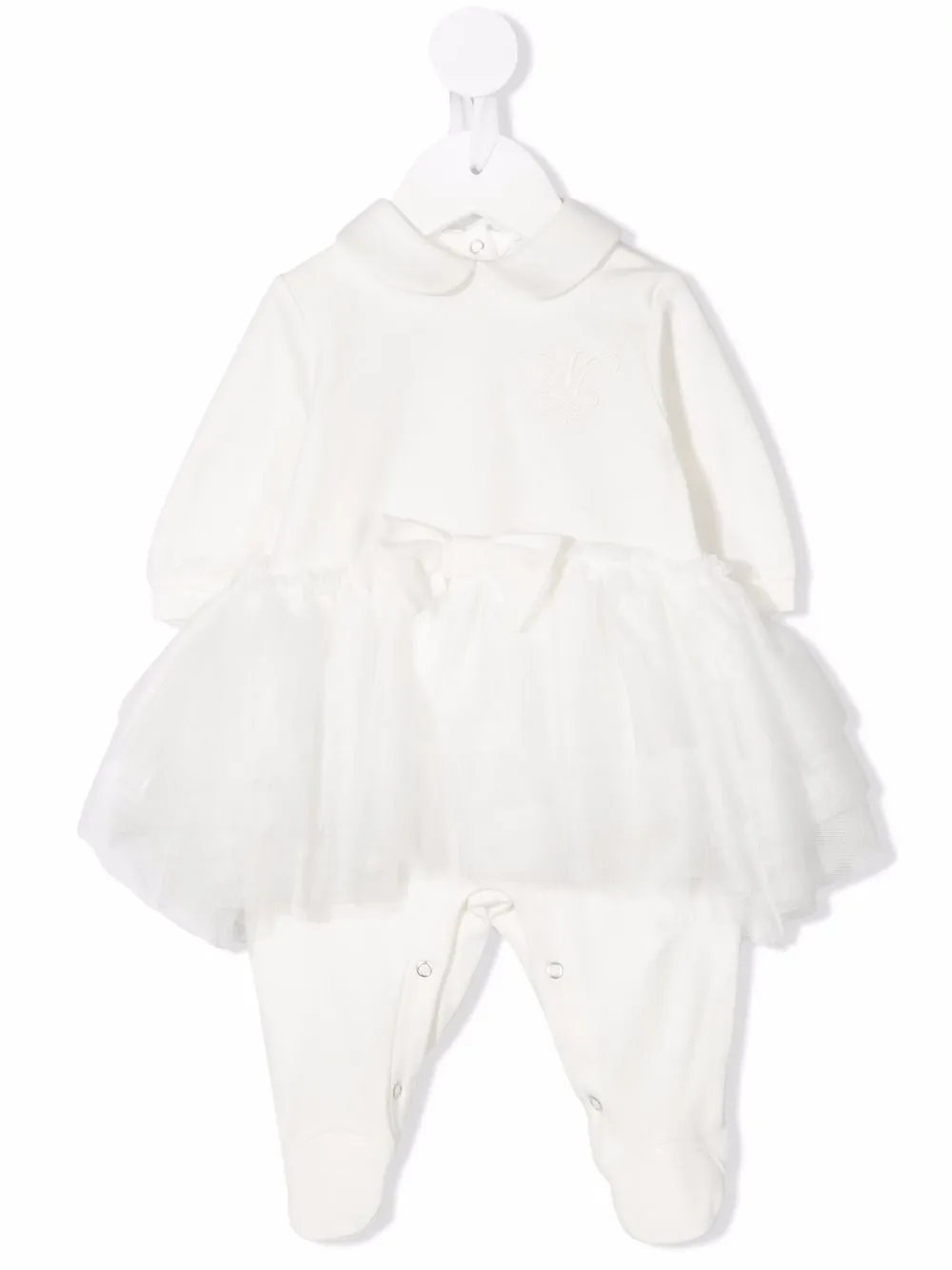 Monnalisa pijama con capa de tul - Blanco