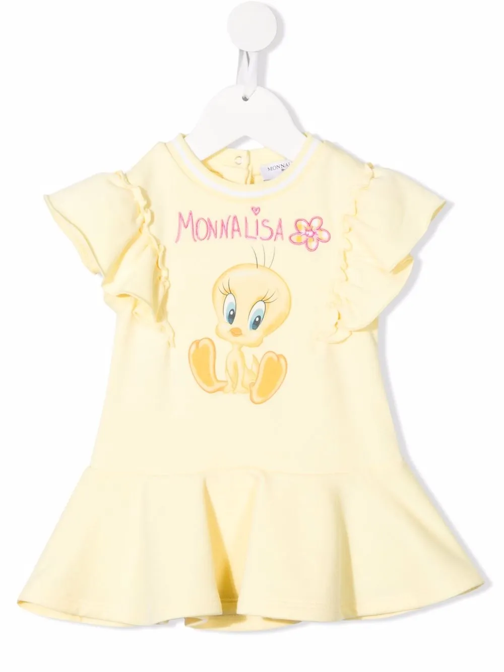 

Monnalisa Tweety-print mini dress - Yellow