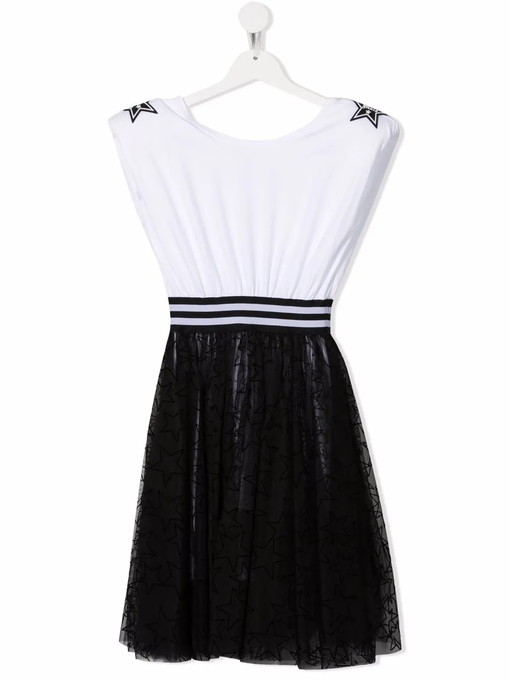 

Monnalisa vestido con cuello en V - Blanco