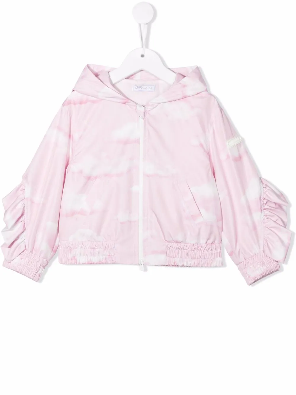 

Monnalisa chamarra bomber con estampado gráfico - Rosado