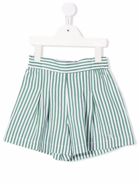 Monnalisa shorts ajustados con motivo de rayas