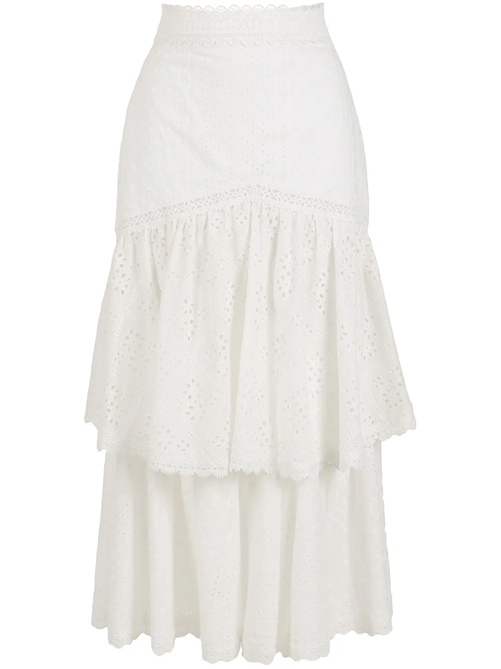 Martha Medeiros Tatiane broderie-anglaise Skirt - Farfetch